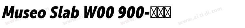 Museo Slab W00 900字体转换